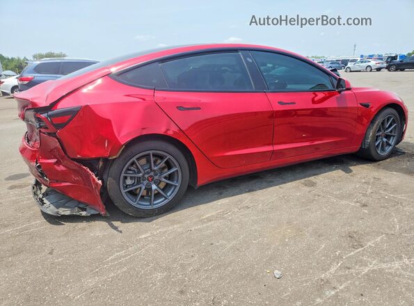 5YJ3E1EB5MF902844 2021 TESLA MODEL Red Задня права чверть