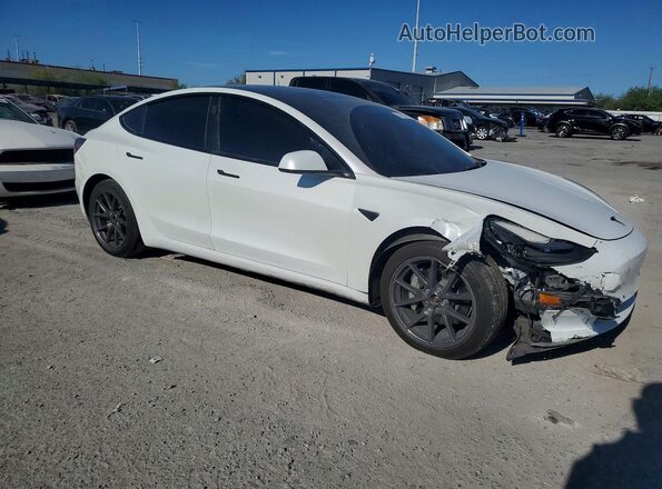 5YJ3E1EB5NF183886 2022 TESLA MODEL White Przód prawy