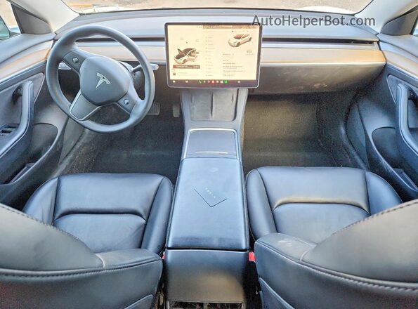 5YJ3E1EB5NF249997 2022 TESLA MODEL White Vista del salpicadero