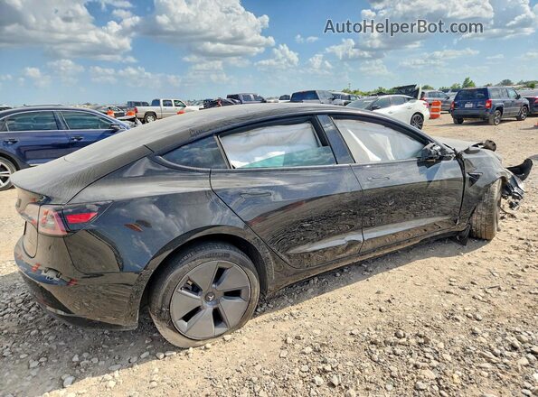 5YJ3E1EB5NF273829 2022 TESLA MODEL Black Rear right