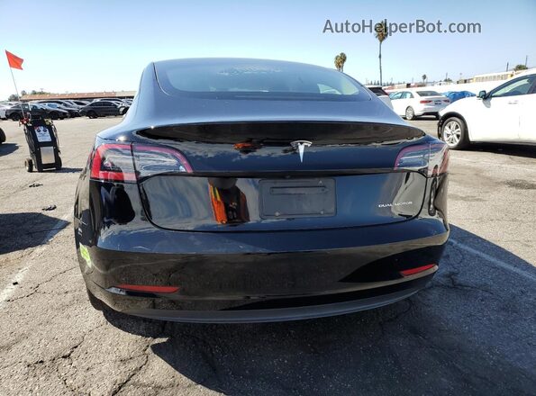 5YJ3E1EB5PF610518 2023 TESLA MODEL Black Вид ззаду