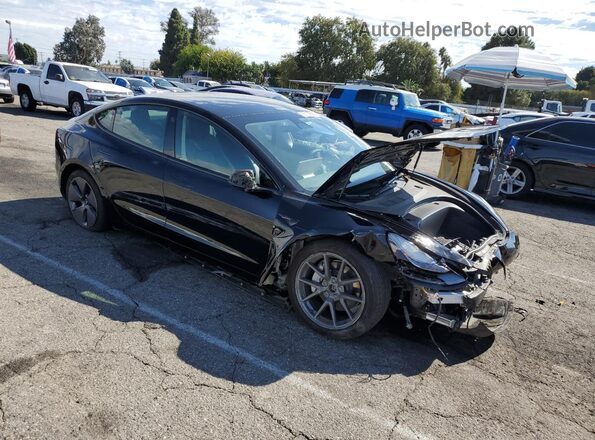 5YJ3E1EB5PF610518 2023 TESLA MODEL Black Передня права чверть