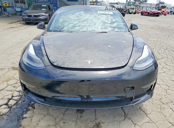 5YJ3E1EB5PF706584 2023 TESLA MODEL Black წინა ხედი