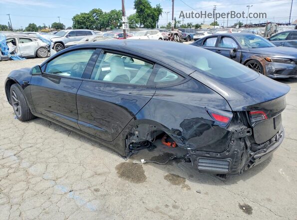 5YJ3E1EB5PF706584 2023 TESLA MODEL Black უკანა მარცხენა