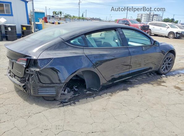 5YJ3E1EB5PF706584 2023 TESLA MODEL Black უკანა მარჯვენა