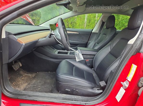 5YJ3E1EB6PF415897 2023 TESLA MODEL Red წინა სალონის ხედი