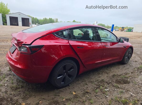 5YJ3E1EB6PF415897 2023 TESLA MODEL Red უკანა მარჯვენა