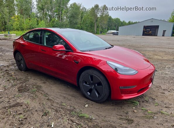5YJ3E1EB6PF415897 2023 TESLA MODEL Red წინა მარჯვენა