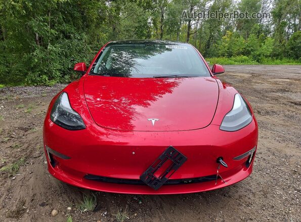 5YJ3E1EB6PF415897 2023 TESLA MODEL Red წინა ხედი