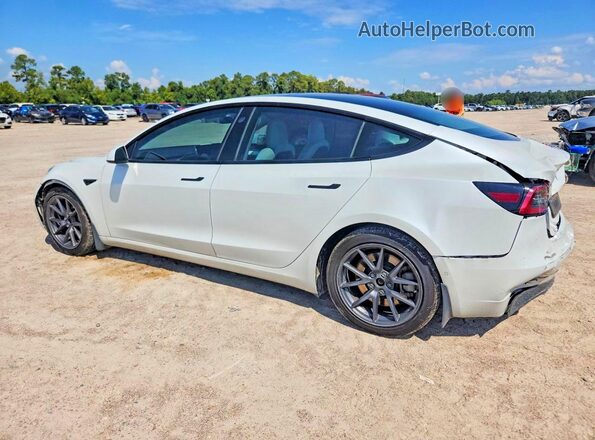 5YJ3E1EB7MF010224 2021 TESLA MODEL White Rear left