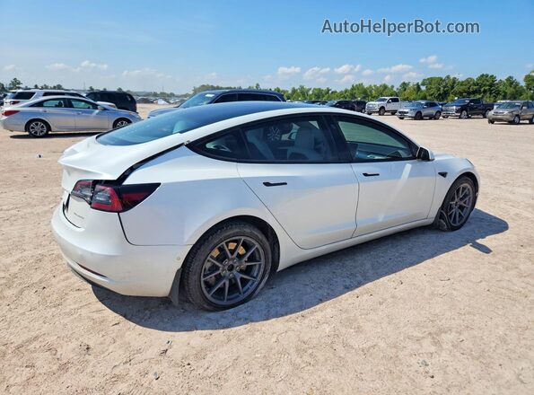 5YJ3E1EB7MF010224 2021 TESLA MODEL White Rear right