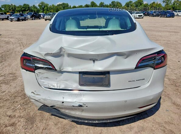 5YJ3E1EB7MF010224 2021 TESLA MODEL White Rear view
