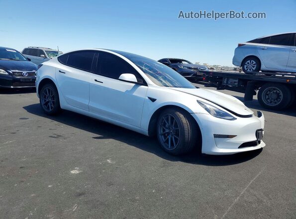 5YJ3E1EB7MF079589 2021 TESLA MODEL White Delantero derecho