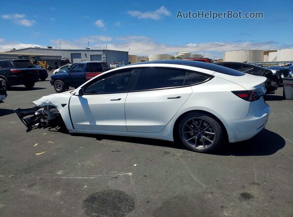 5YJ3E1EB7MF079589 2021 TESLA MODEL White Trasero izquierdo