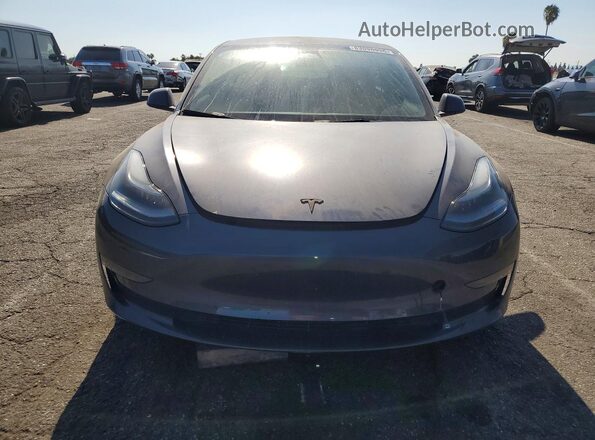 5YJ3E1EB7NF166796 2022 TESLA MODEL Gray წინა ხედი