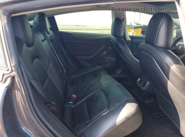 5YJ3E1EB7NF166796 2022 TESLA MODEL Gray უკანა სავარძლების ხედი