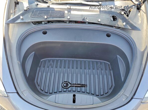 5YJ3E1EB7NF166796 2022 TESLA MODEL Gray უკანა სალონის ხედი