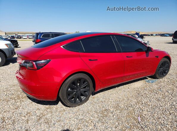 5YJ3E1EB7NF190354 2022 TESLA MODEL Red Հետևի աջ