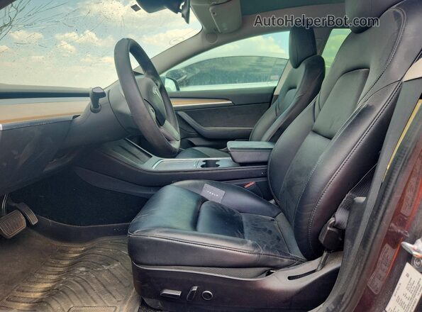 5YJ3E1EB7NF266512 2022 TESLA MODEL Gray Вид салону спереду