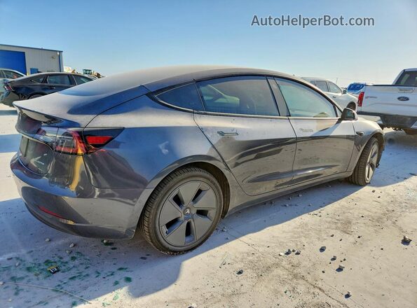5YJ3E1EB7NF266512 2022 TESLA MODEL Gray Задня права чверть