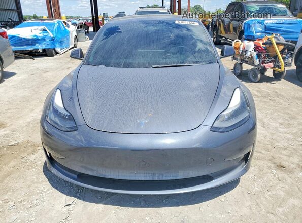 5YJ3E1EB7NF323016 2022 TESLA MODEL Gray Դիմացի տեսք