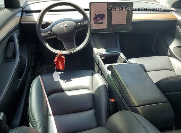 5YJ3E1EB7NF323016 2022 TESLA MODEL Gray Առջևի վահանակի տեսք
