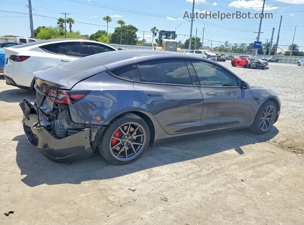 5YJ3E1EB7NF323016 2022 TESLA MODEL Gray Հետևի աջ