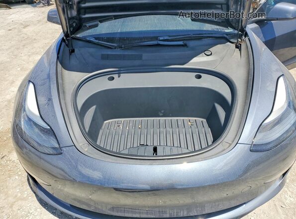 5YJ3E1EB7NF323016 2022 TESLA MODEL Gray Սալոնի հետևի տեսք