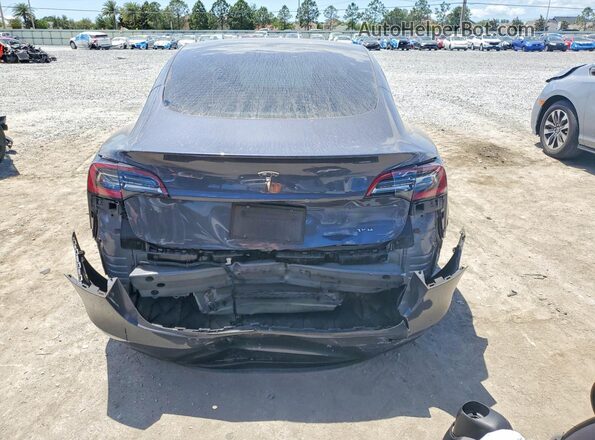 5YJ3E1EB7NF323016 2022 TESLA MODEL Gray Հետևի տեսք