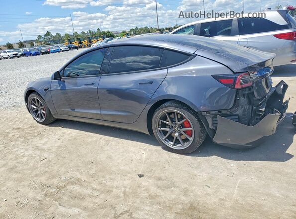 5YJ3E1EB7NF323016 2022 TESLA MODEL Gray Հետևի ձախ