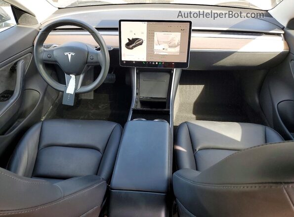 5YJ3E1EB8JF094145 2018 TESLA MODEL Серый Вид панели приборов