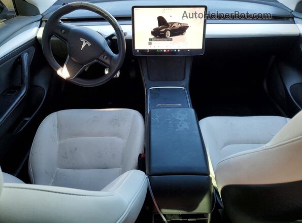 5YJ3E1EB8NF198768 2022 TESLA MODEL Black Вид панелі приладів