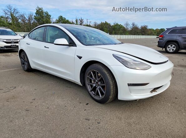 5YJ3E1EB8NF250013 2022 TESLA MODEL White წინა მარჯვენა
