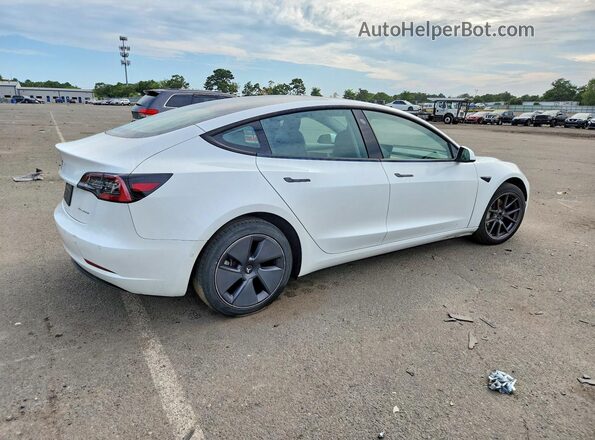 5YJ3E1EB8NF250013 2022 TESLA MODEL White უკანა მარჯვენა