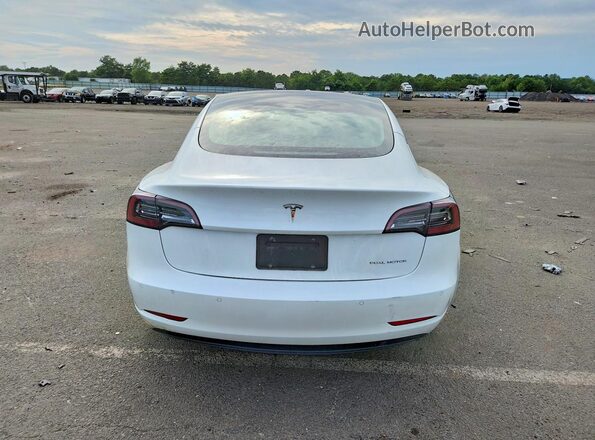 5YJ3E1EB8NF250013 2022 TESLA MODEL White უკანა ხედი