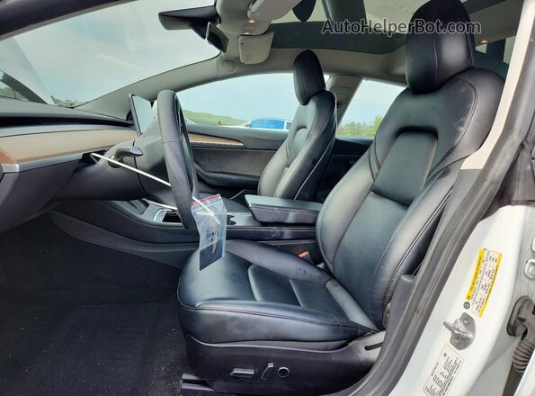 5YJ3E1EB8NF250013 2022 TESLA MODEL White წინა სალონის ხედი