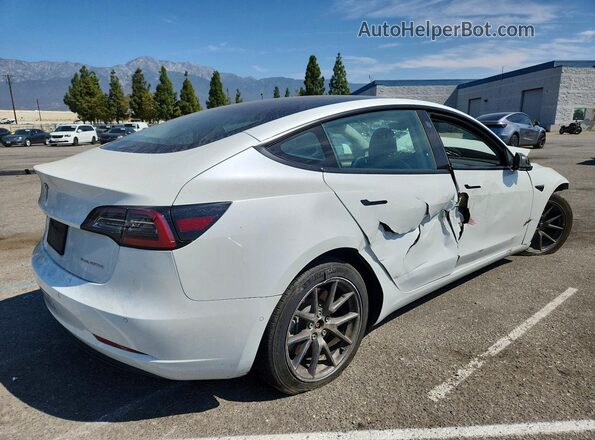 5YJ3E1EB8NF274702 2022 TESLA MODEL White უკანა მარჯვენა