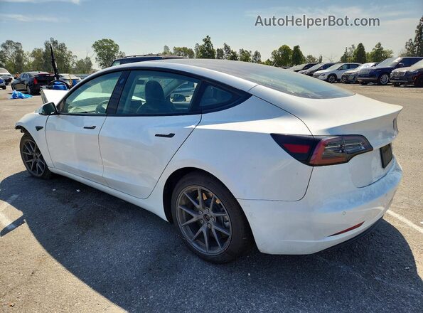 5YJ3E1EB8NF274702 2022 TESLA MODEL White უკანა მარცხენა