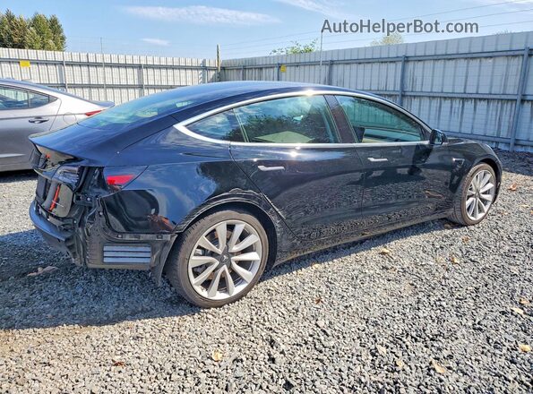 5YJ3E1EB9KF189363 2019 TESLA MODEL Black Rear right