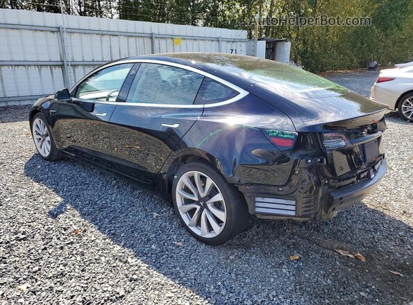 5YJ3E1EB9KF189363 2019 TESLA MODEL Black Rear left