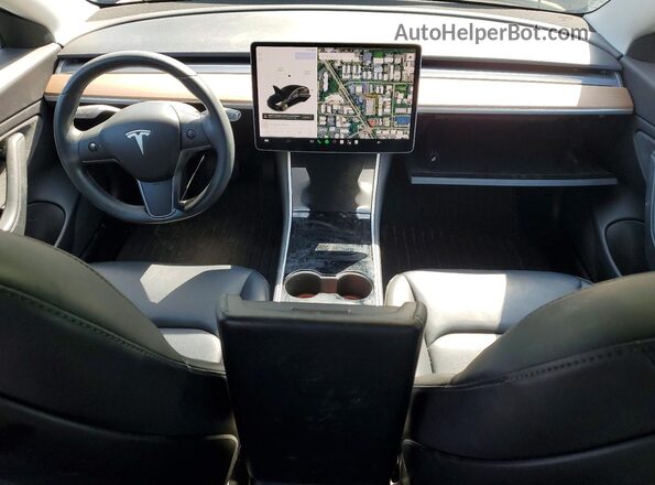 5YJ3E1EB9KF189363 2019 TESLA MODEL Black Dashboard view