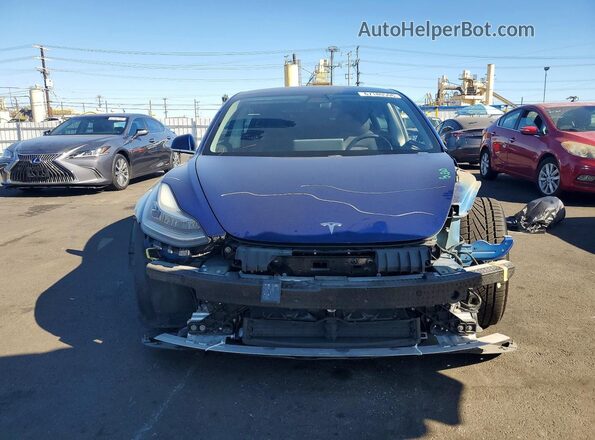 5YJ3E1EB9LF636419 2020 TESLA MODEL Blue Front view