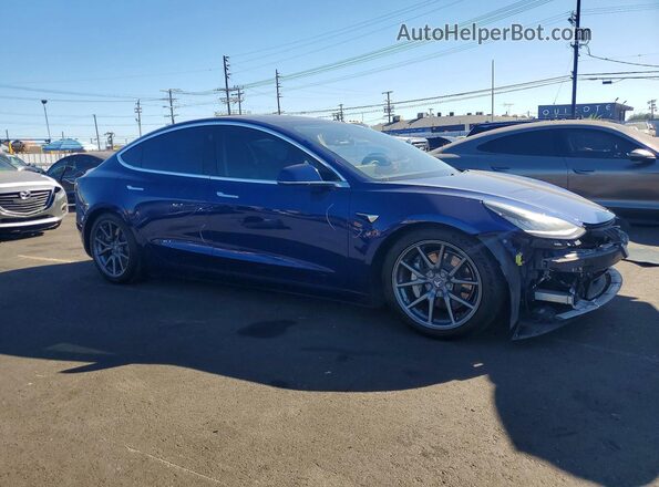 5YJ3E1EB9LF636419 2020 TESLA MODEL Blue Front right