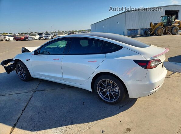 5YJ3E1EB9NF257679 2022 TESLA MODEL White უკანა მარცხენა