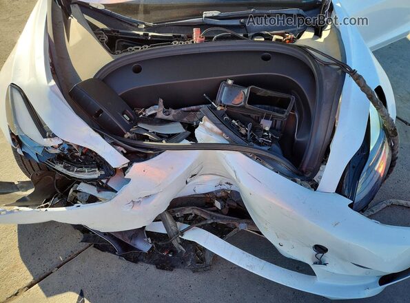 5YJ3E1EB9NF257679 2022 TESLA MODEL White უკანა სალონის ხედი