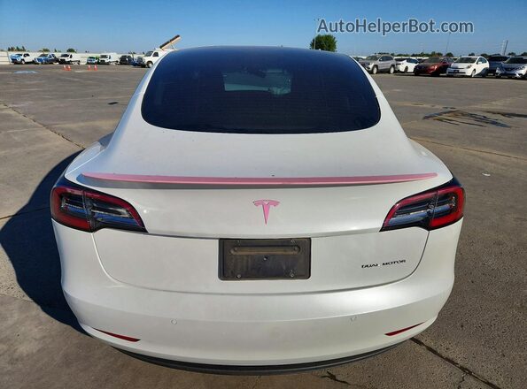 5YJ3E1EB9NF257679 2022 TESLA MODEL White უკანა ხედი