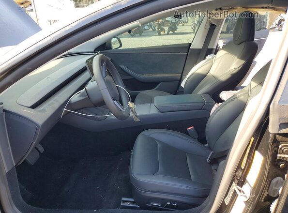 5YJ3E1EB9RF843739 2024 TESLA MODEL Black წინა სალონის ხედი