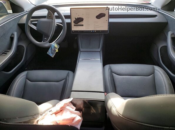 5YJ3E1EB9RF843739 2024 TESLA MODEL Black წინა პანელის ხედი