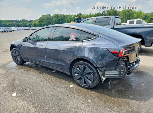 5YJ3E1EB9SF926674 2025 TESLA MODEL Gray Trasero izquierdo