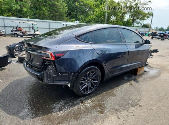 5YJ3E1EB9SF926674 2025 TESLA MODEL Gray Trasero derecho